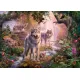Ravensburger puzzel 1000 stukjes Wolvenfamilie in de zomer